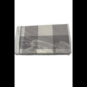 Northern Nights Set of 2 Grant Plaid Bed Pillow Shams Logan Gray